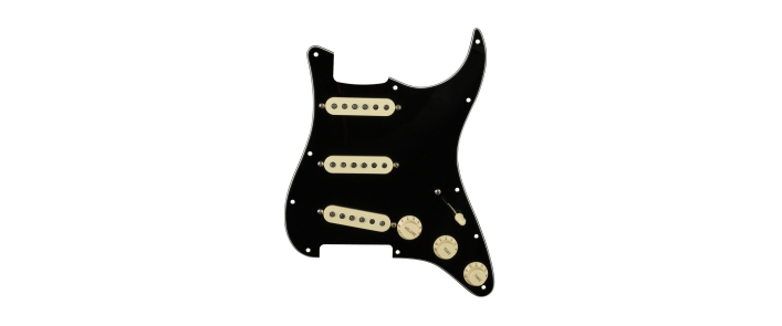 Пікгард зі звукознімачами FENDER PRE-WIRED STRAT PICKGUARD ORIGINAL '57/'62 SSS BLACK