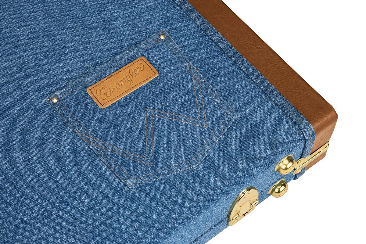 Кейс для электрогитары FENDER X WRANGLER DENIM CASE STRATOCASTER/TELECASTER INDIGO