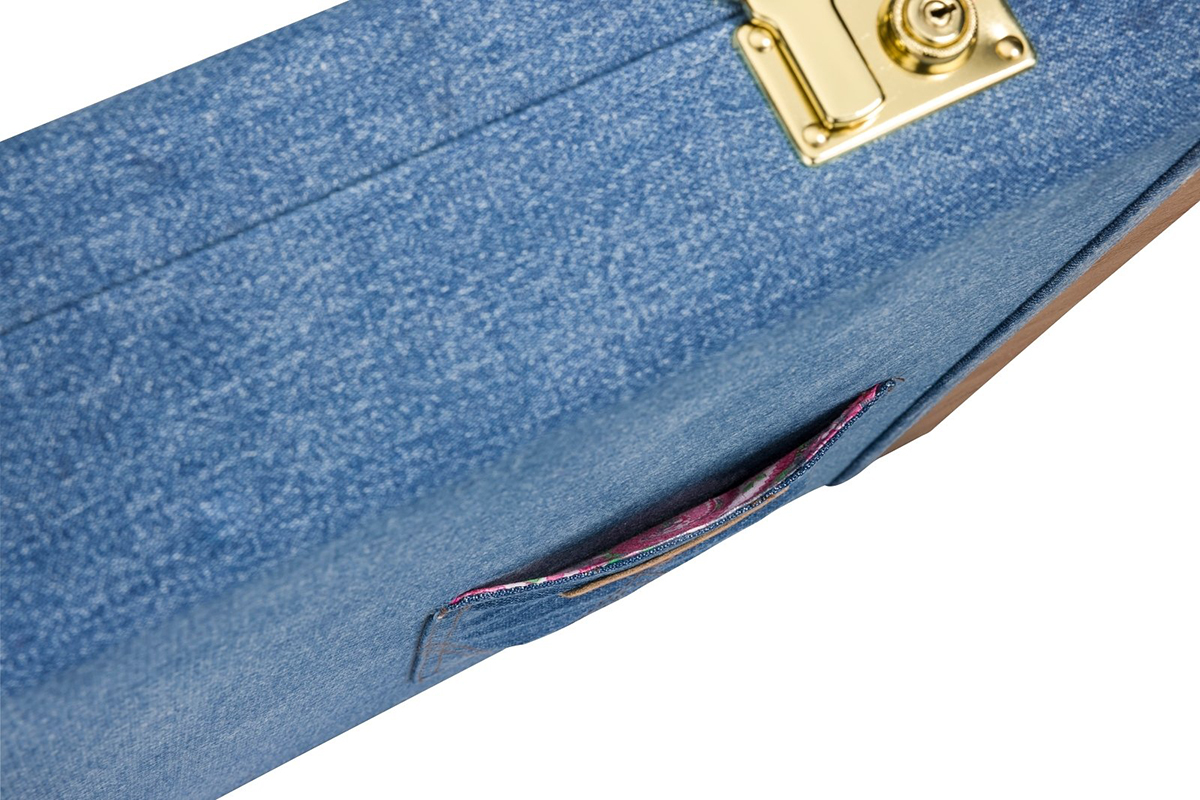Кейс для электрогитары FENDER X WRANGLER DENIM CASE STRATOCASTER/TELECASTER INDIGO