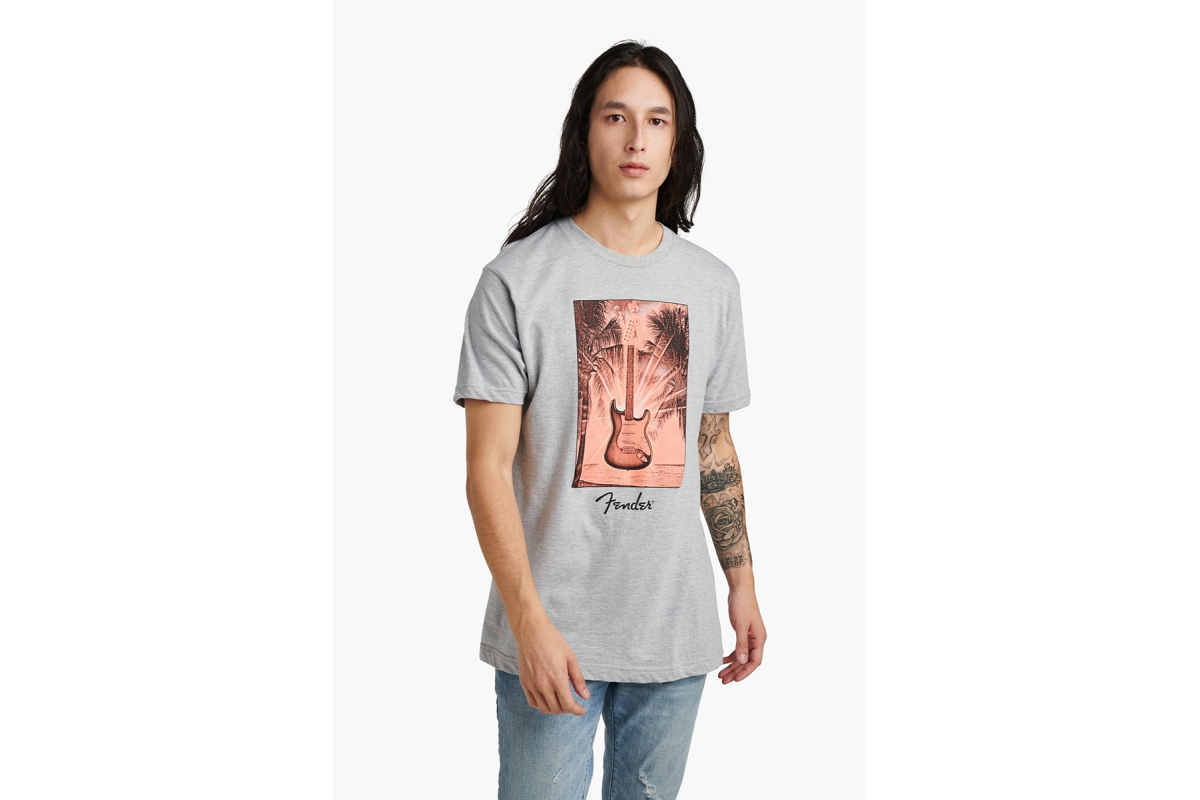 Футболка FENDER SURF TEE GREY HEATHER XL