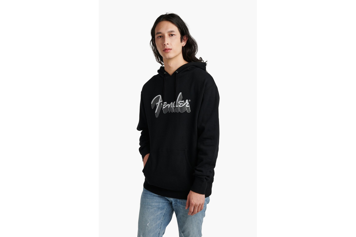 Толстовка FENDER REFLECTIVE HOODIE BLACK L