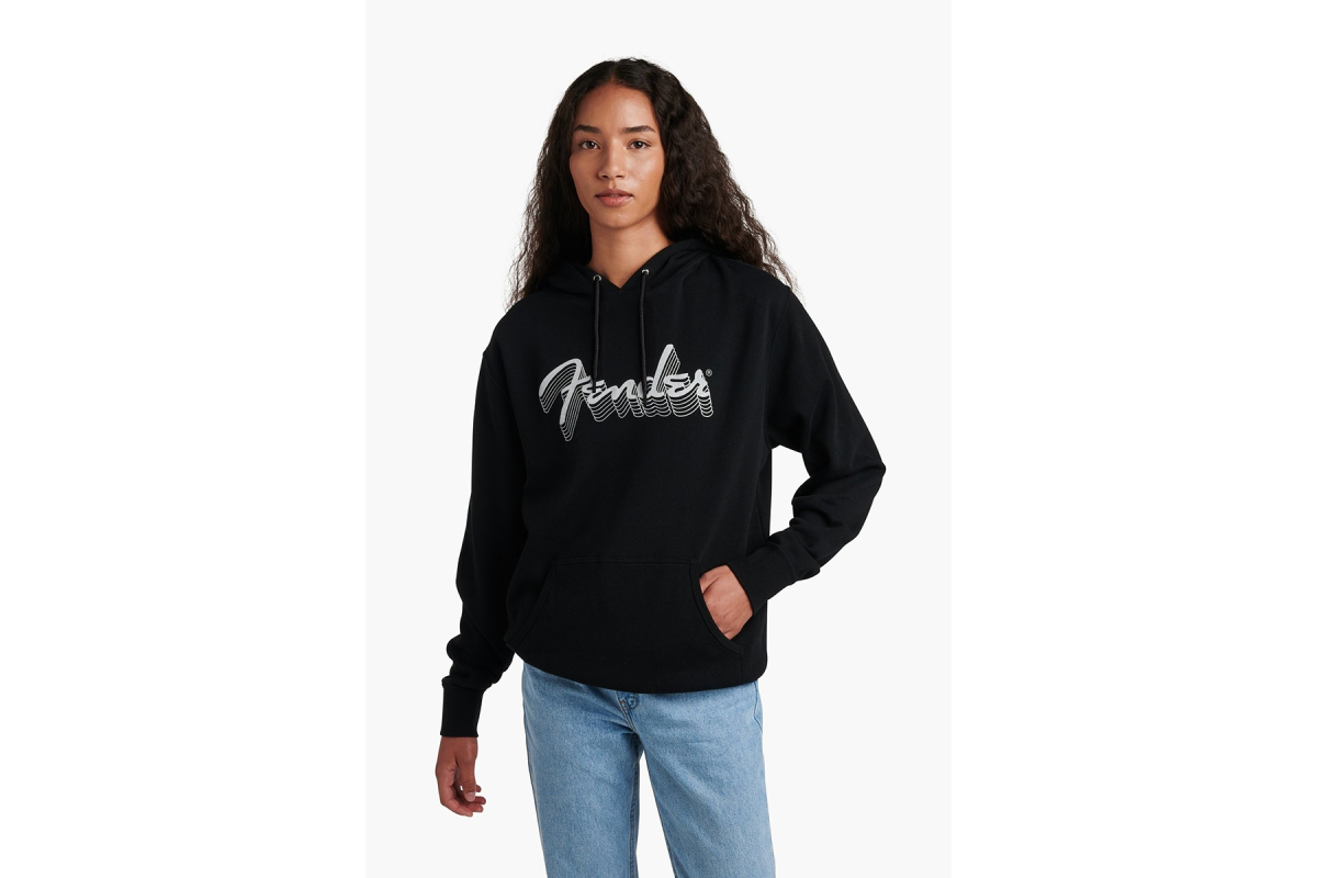 Толстовка FENDER REFLECTIVE HOODIE BLACK L