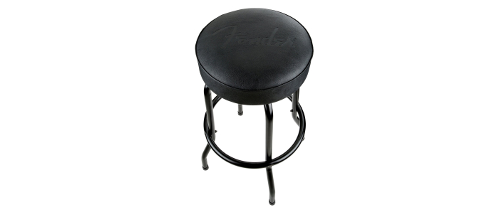 Стілець барний FENDER 30" EMBOSSED BLACK LOGO BARSTOOL, BLACK