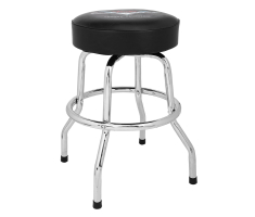 Стілець барний FENDER 24" CUSTOM SHOP CHEVRON LOGO BARSTOOL, BLACK/CHROME