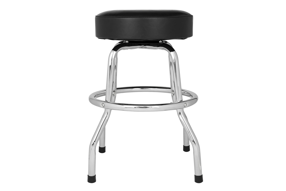 Стілець барний FENDER 24" CUSTOM SHOP CHEVRON LOGO BARSTOOL, BLACK/CHROME