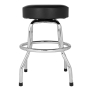 Стілець барний FENDER 24" CUSTOM SHOP CHEVRON LOGO BARSTOOL, BLACK/CHROME