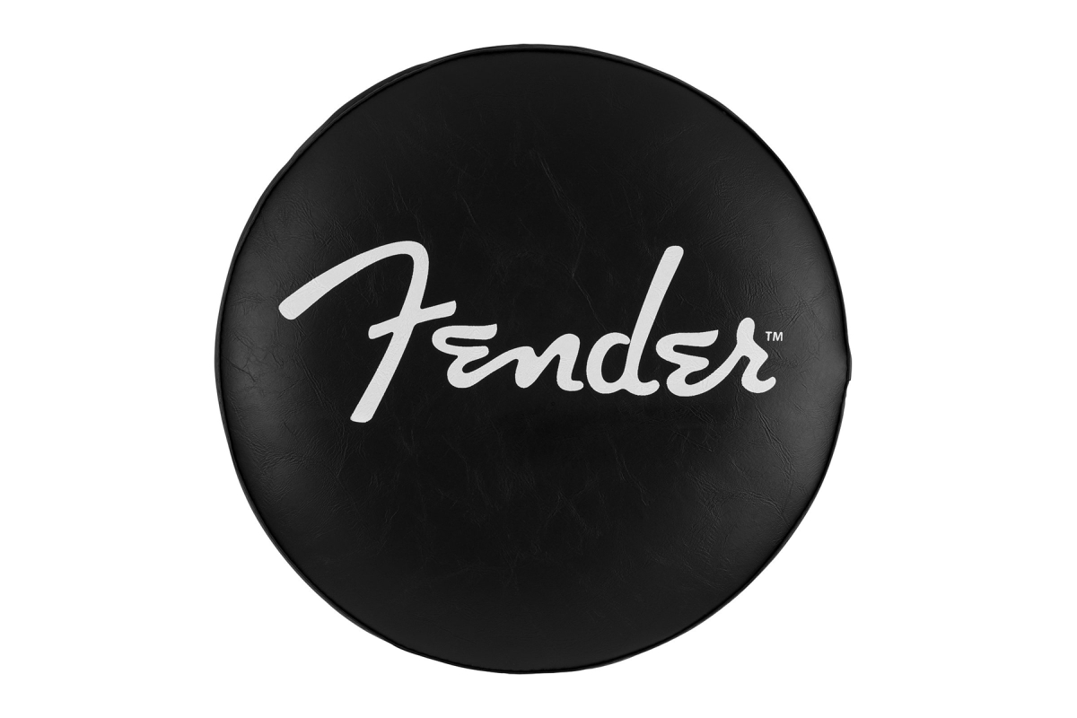 Стілець барний FENDER 30" SPAGHETTI LOGO PICK POUCH BARSTOOL, BLACK AND CHROME