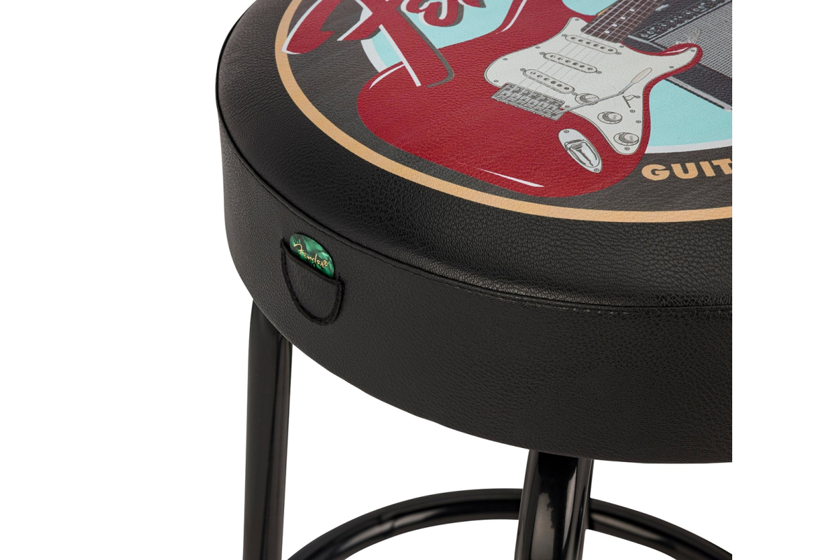 Стілець барний FENDER 30" GUITARS AND AMPS PICK POUCH BARSTOOL, BLACK
