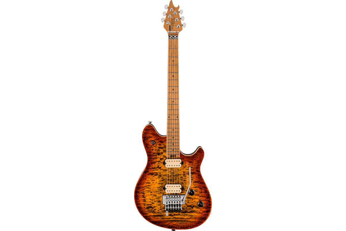 Електрогітара EVH WOLFGANG SPECIAL QM, BAKED MAPLE FINGERBOARD TIGER EYE GLOW