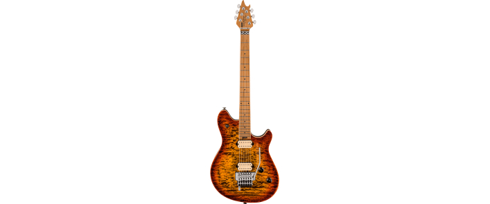 Електрогітара EVH WOLFGANG SPECIAL QM, BAKED MAPLE FINGERBOARD TIGER EYE GLOW