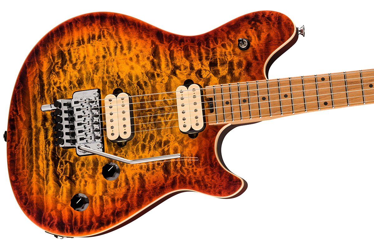 Електрогітара EVH WOLFGANG SPECIAL QM, BAKED MAPLE FINGERBOARD TIGER EYE GLOW