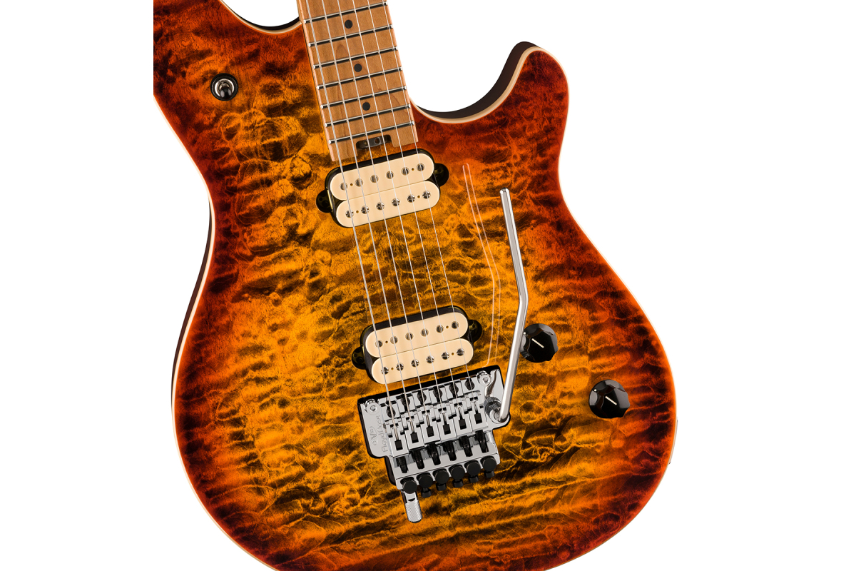 Електрогітара EVH WOLFGANG SPECIAL QM, BAKED MAPLE FINGERBOARD TIGER EYE GLOW