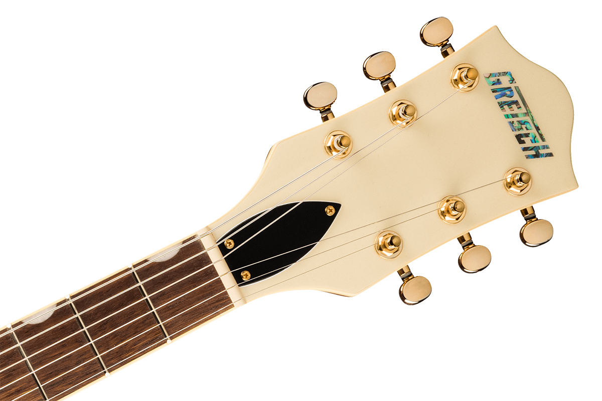 Гитара полуакустическая GRETSCH ELECTROMATIC PRISTINE LTD CENTER BLOCK DOUBLE-CUT WITH BIGSBY WHITE GOLD