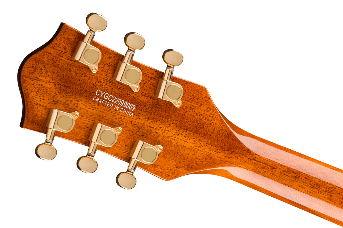 Гитара полуакустическая GRETSCH ELECTROMATIC PRISTINE LTD CENTER BLOCK DOUBLE-CUT WITH BIGSBY WHITE GOLD