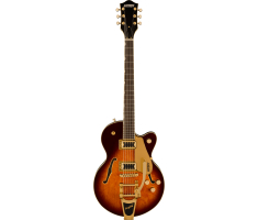 Гитара полуакустическая GRETSCH G5655TG ELECTROMATIC CENTER BLOCK JR. SINGLE-CUT WITH BIGSBY AND GOLD HARDWARE BARREL BURST