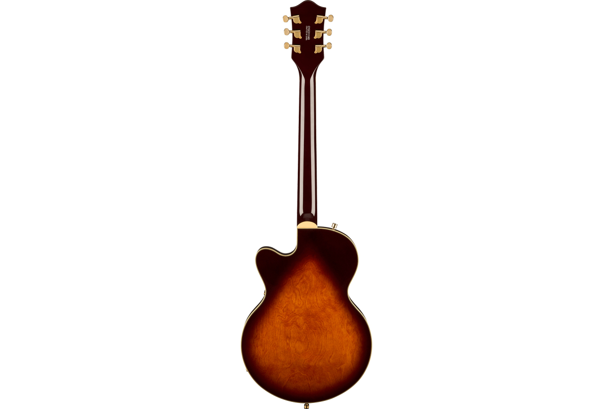 Гитара полуакустическая GRETSCH G5655TG ELECTROMATIC CENTER BLOCK JR. SINGLE-CUT WITH BIGSBY AND GOLD HARDWARE BARREL BURST