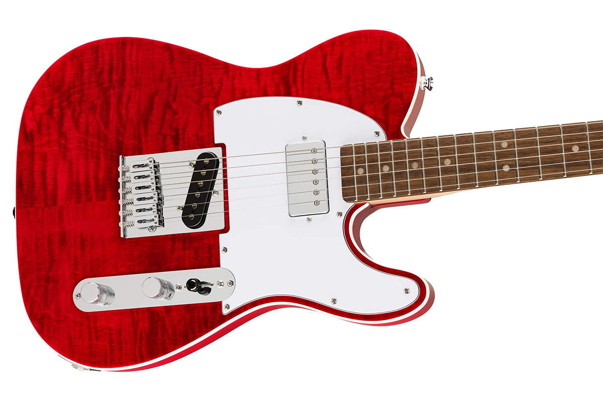Електрогітара SQUIER AFFINITY SERIES TELECASTER FLAME MAPLE TOP CRIMSON RED TRANSPARENT