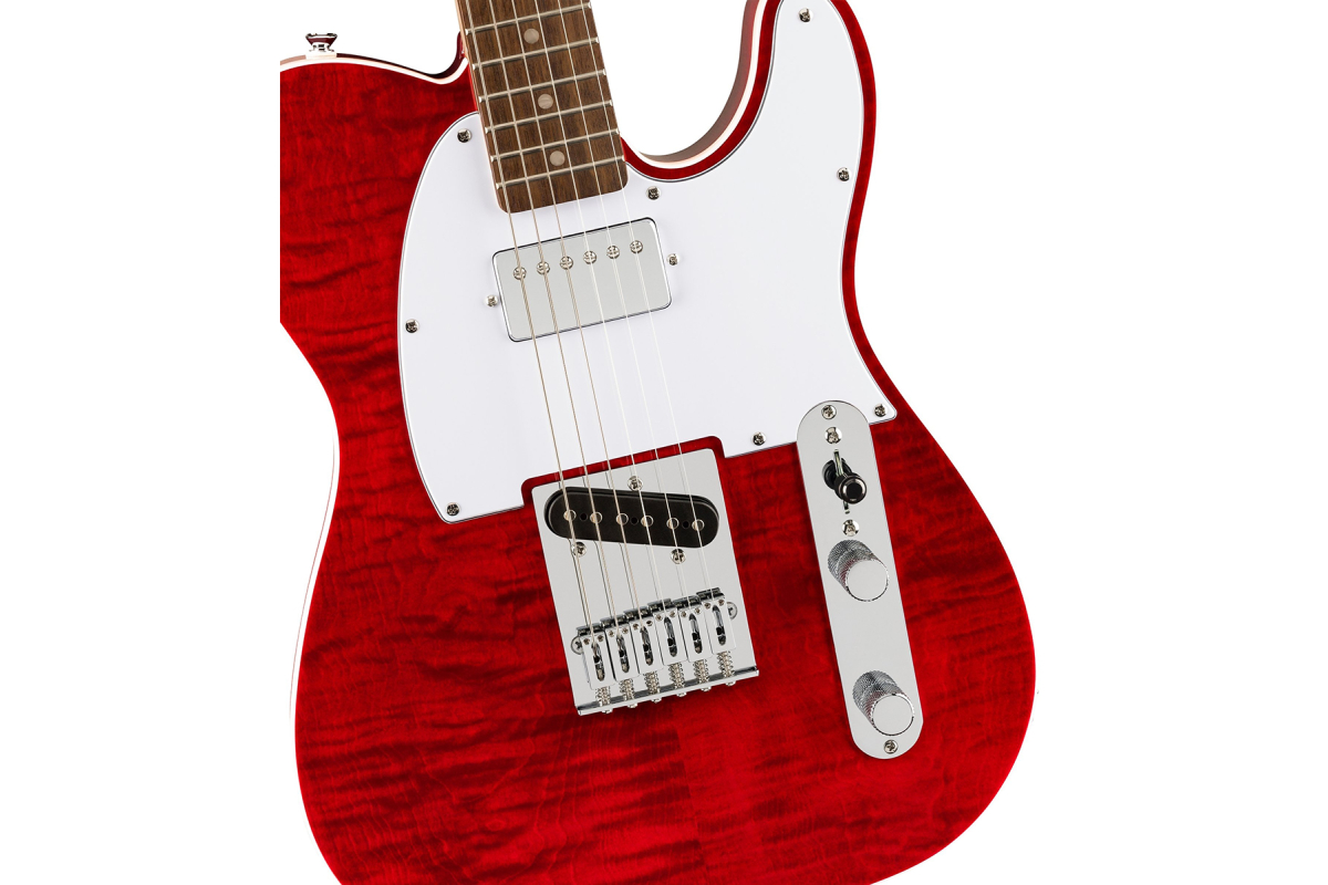 Електрогітара SQUIER AFFINITY SERIES TELECASTER FLAME MAPLE TOP CRIMSON RED TRANSPARENT