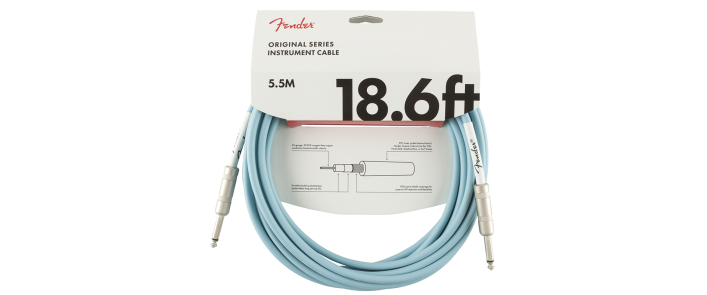 Кабель інструментальний FENDER CABLE ORIGINAL SERIES 18.6' DAPHNE BLUE
