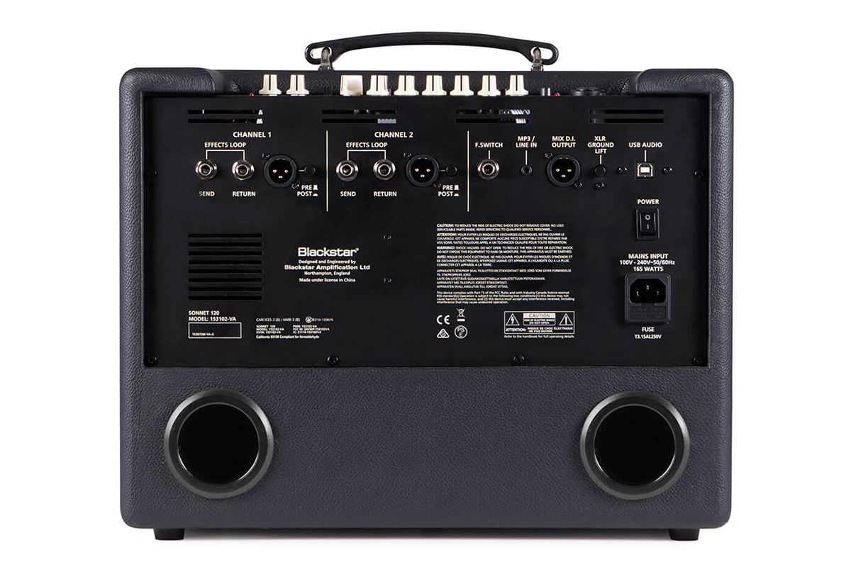 Гітарний комбопідсилювач BLACKSTAR SONNET 120 ACOUSTIC BLACK