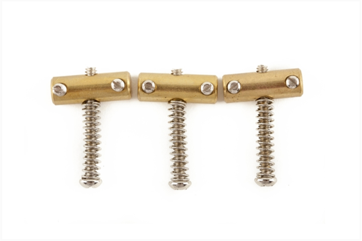 Набор сёдел для гитар FENDER AMERICAN VINTAGE TELECASTER COMPENSATED BRIDGE SADDLES (3)