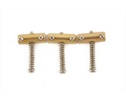 Набор сёдел для гитар FENDER AMERICAN VINTAGE TELECASTER COMPENSATED BRIDGE SADDLES (3)