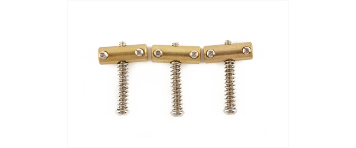 Набор сёдел для гитар FENDER AMERICAN VINTAGE TELECASTER COMPENSATED BRIDGE SADDLES (3)