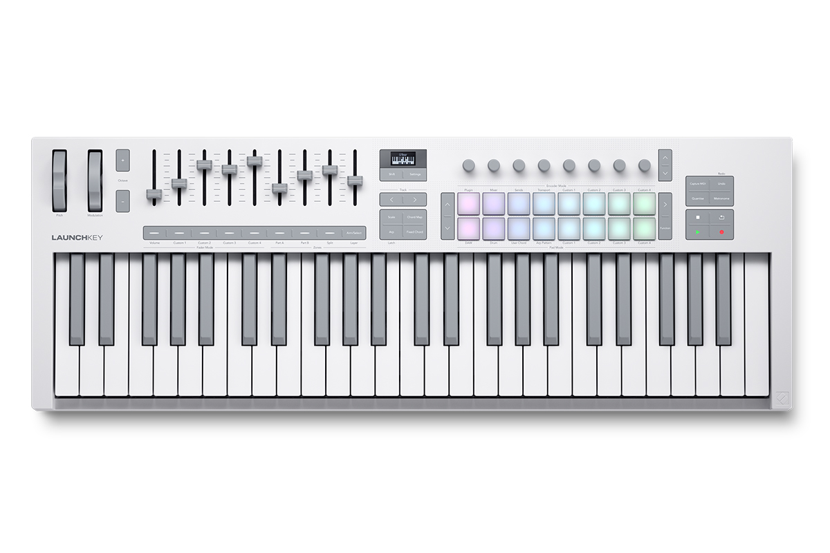 MIDI клавиатура NOVATION Launchkey 49 MK4 White Edition