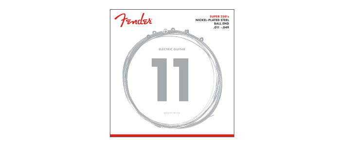 Струни для електрогітар FENDER SUPER 250M NICKEL-PLATED STEEL GUITAR STRINGS