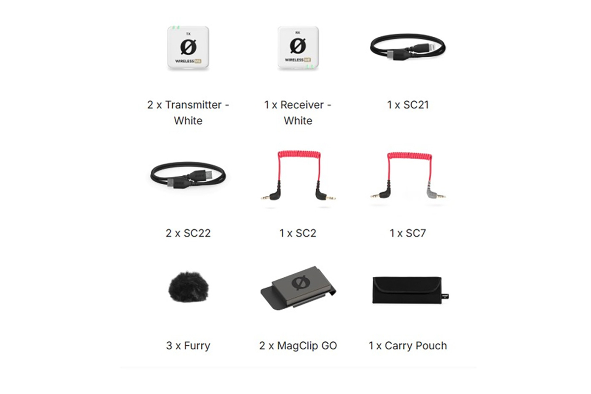 Мікрофонна радіосистема RODE WIreless Me Dual White