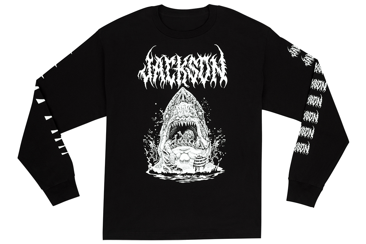 Лонгслив JACKSON SHARKROT LONGSLEEVE T-SHIRT BLACK L