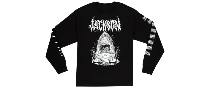 Лонгслив JACKSON SHARKROT LONGSLEEVE T-SHIRT BLACK L