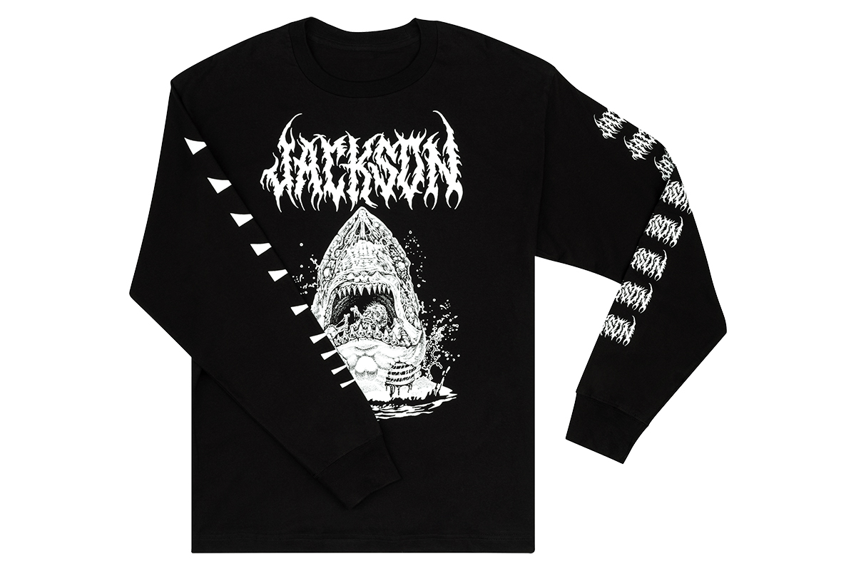Лонгслив JACKSON SHARKROT LONGSLEEVE T-SHIRT BLACK L