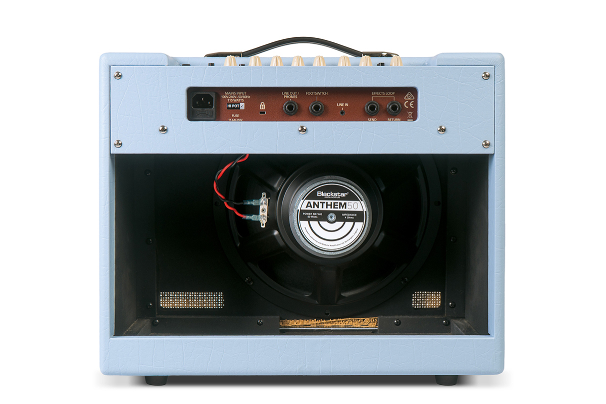 Гітарний комбопідсилювач BLACKSTAR DEBUT 50R BABY BLUE UNION FLAG