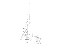 Крепление кардана к педали хай-хета TAMA HH315D1