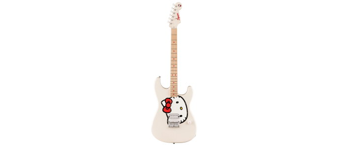 Электрогитара SQUIER HELLO KITTY STRATOCASTER WHITE