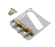 Бридж FENDER 3-SADDLE AMERICAN VINTAGE TELECASTER BRIDGE ASSEMBLY CHROME Бридж FENDER 3-SADDLE AMERICAN VINTAGE TELECASTER BRIDGE ASSEMBLY CHROME