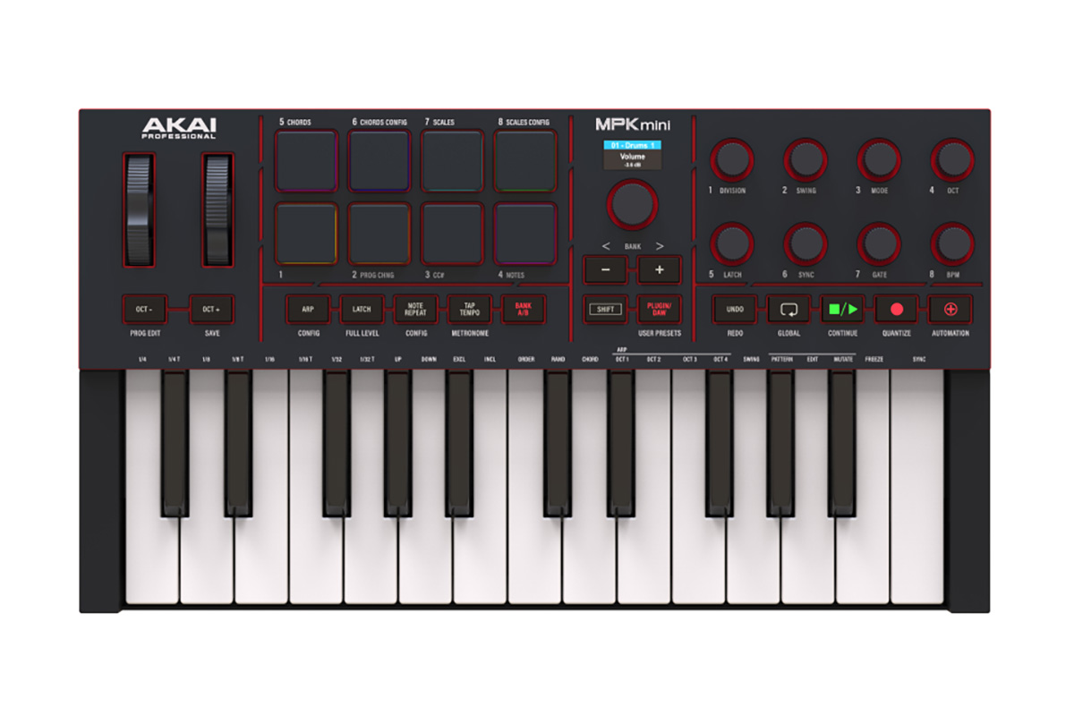 MIDI клавиатура AKAI MPK mini 4 Black