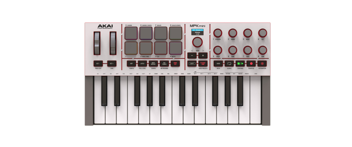 MIDI клавіатура AKAI MPK mini 4 White
