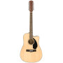 Гитара электроакустическая FENDER CD-60SCE Dreadnought 12-string WN Natural