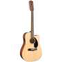 Гитара электроакустическая FENDER CD-60SCE Dreadnought 12-string WN Natural