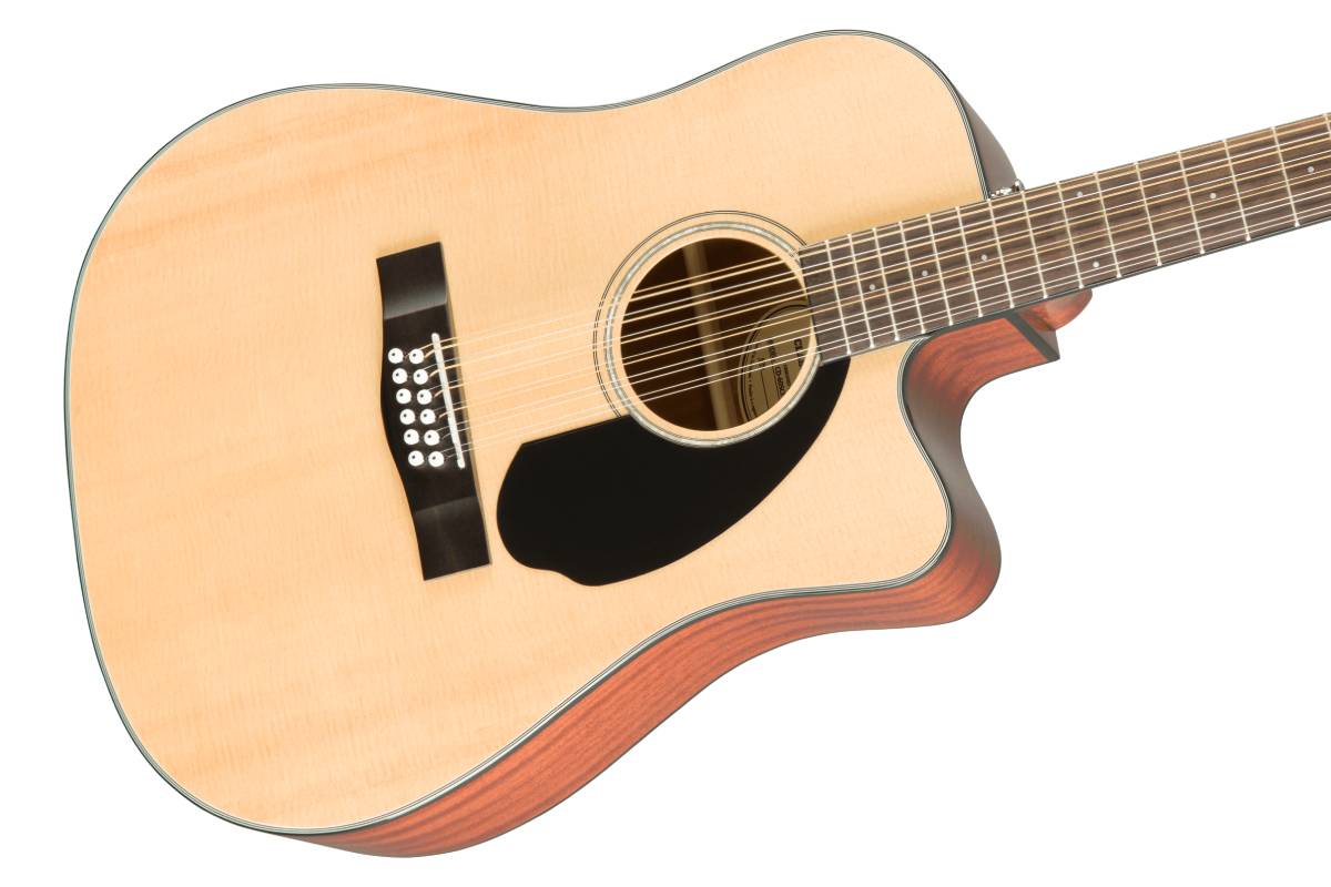 Гитара электроакустическая FENDER CD-60SCE Dreadnought 12-string WN Natural