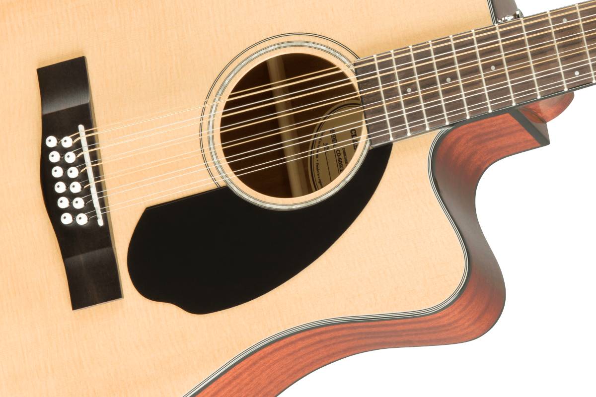 Гитара электроакустическая FENDER CD-60SCE Dreadnought 12-string WN Natural