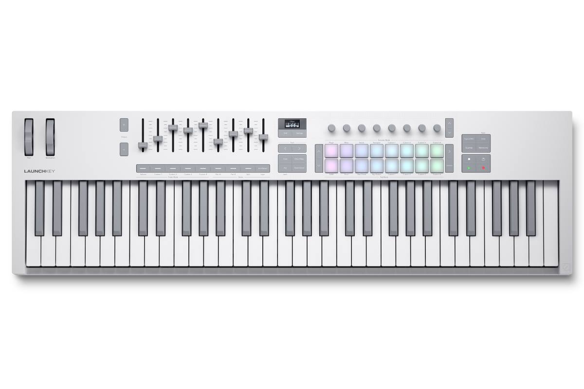 MIDI клавиатура NOVATION Launchkey 61 MK4 White