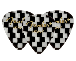 Набор медиаторов FENDER 351 SHAPE PREMIUM PICKS CHECKER HEAVY (3 PICKS)