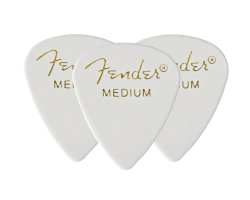 Набор медиаторов FENDER 351 WHITE PICK GROSS MEDIUM (3 PICKS)