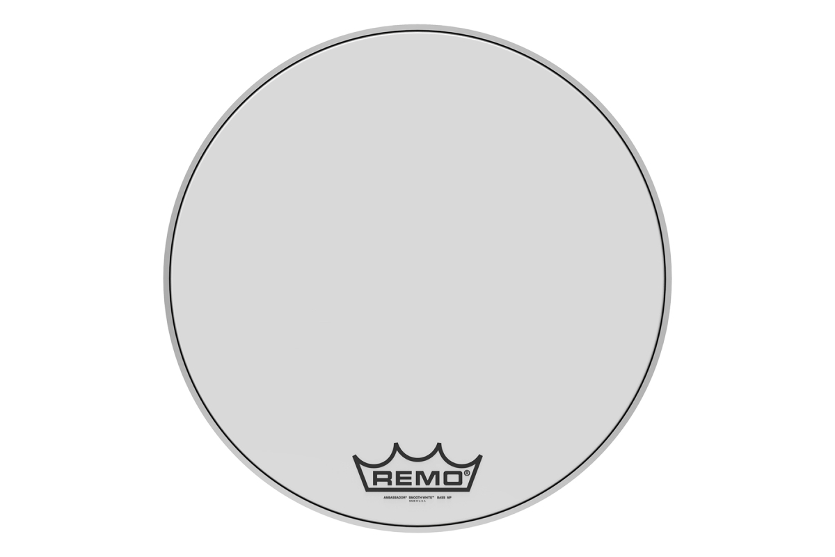 Пластик для барабана REMO AMBASSADOR 22' SMOOTHWHITE