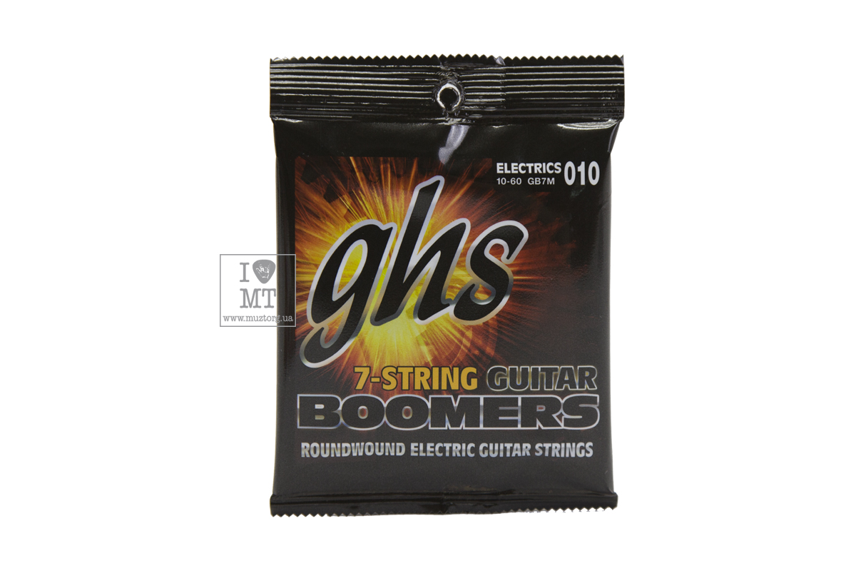GHS STRINGS BOOMERS GB7M Струни для електрогітар