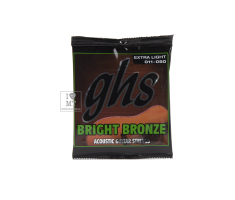 Струни для акустичних гітар GHS STRINGS BRIGHT BRONZE BB20X