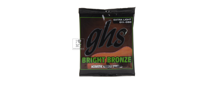 Струни для акустичних гітар GHS STRINGS BRIGHT BRONZE BB20X